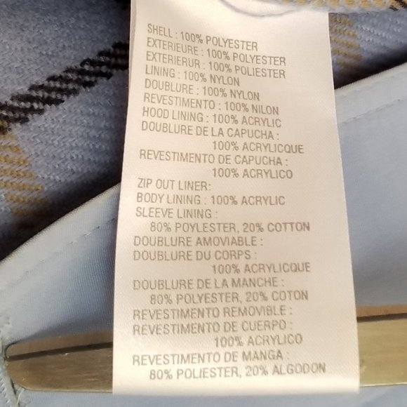 Women’s Liz Claiborne Winter Coat Blue – size Medium - Picture 7 of 8